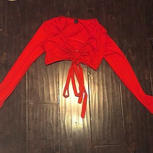 Shein wrapped red top, size US 4 EU 36 Size S